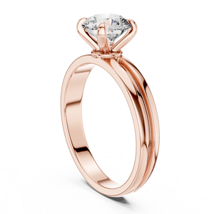 Anillo de Compromiso con Diamante Cultivado en Laboratorio, Anillo de Propuesta Moderno y Minimalista para Mujer, Joyería Nupcial Elegante, Anillo de Promesa de Aniversario - Product Image 5