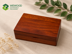 Custom Wooden Necklace Packaging <b>Box</b> Manufacturer <b>Velvet</b> Insert Jewelry <b>Box</b> Supplier Vietnam - Product Image 1