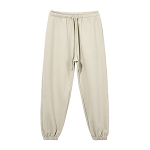 Pantalon de jogging en coton pour hommes 360g, décontracté, déchiré, polaire, taille élastique, été, style européen et américain - Product Image 1