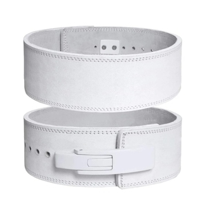 Bodybuilding Heavy Duty Soft Leather Lever Buckle Gym <b>Belt</b> for Sports & Fitness Training - Product Image 6