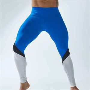OEM Men's High Waist Compression Sport <b>Overalls</b>-Lightweight Waterproof Bonded Fabric Quick Dry Eco-Friendly Casual Running Pants - Product Image 5