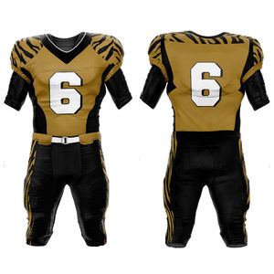 Vente en gros d'uniformes de football américain sublimés 100% polyester, uniformes de football américain de haute qualité et respirants - Product Image 1