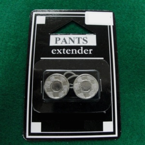 DK-348CB Prolongateur de bouton de pantalon 19 mm |   Bouton rond en métal avec logo en relief, sans nickel, style classique - Product Image 5