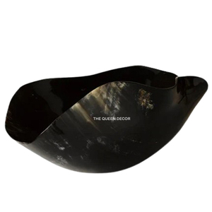 Tazón Decorativo Redondo de Cuerno de Vaca, Acabado Negro, Hecho a Mano, Estilo Moderno, Material de Cuerno de Búfalo, Superventas - Product Image 2