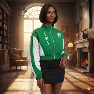 Iota Phi Lambda Windbreaker <b>Lightweight</b> Windcheater Casual Trendy Outdoor Windproof Zip-Up Shell <b>Jacket</b> For <b>Women</b> - Product Image 4