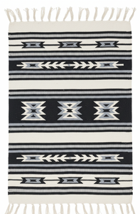 Alfombra de Algodón Afelpado al por Mayor, Tejida a Máquina, con Diseño Floral Moderno, Lavable, Tricolor, para Camping, Hogar, Picnic y Viajes - Product Image 3