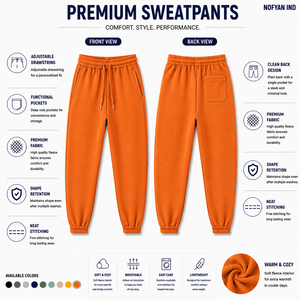 Pantalon de jogging en coton pour homme, fabrication OEM, tissu French Terry, logo personnalisé, vente en gros - Product Image 2