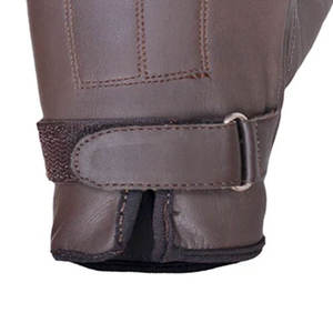 Gants d'équitation en cuir de haute qualité pour l'hiver, personnalisables en gros, avec poignées antidérapantes - Product Image 2