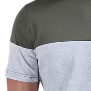Camiseta Color Block Casual de Manga Corta con Cuello Redondo, Estampado Personalizado, Ropa Urbana de Moda, Proveedor Mayorista de Ropa - Product Image 5