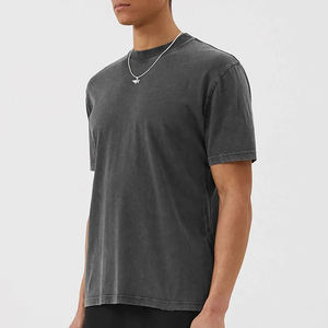 T-shirt long à col rond pour homme – Vente en gros – Été – Manches courtes – Ourlet allongé – Coton décontracté – Doux et respirant – Tendance - Product Image 4