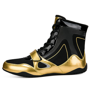 Liquidation de stock : Chaussures de boxe en gros à lacets en polyester – Pack économique personnalisable pour entraînement et gym - Product Image 4