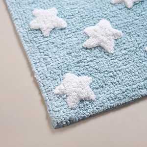 Tapis de bain en coton 100% - Design nordique/européen - Motif géométrique - Respectueux de l'environnement |   Luxe, absorbant, antidérapant, fabriqué à la machine - Product Image 5