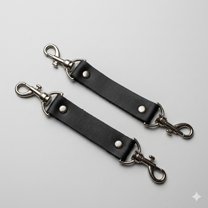 สายรัดข้อมือและข้อเท้าหนัง BDSM พร้อมห่วงโลหะ ไม่กันน้ำ สำหรับการเล่นสำหรับผู้ใหญ่ - Product Image 3