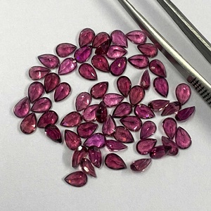 Precio de mercado al por mayor Turmalina Rosa natural 4x6mm Piedra de pera facetada Piedra preciosa suelta de alta calidad del proveedor del fabricante - Product Image 3