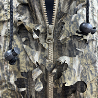 360 °   Hoodie de camouflage 3D à motif feuilles pour l'observation des oiseaux, la photographie en extérieur et les aventures de chasse