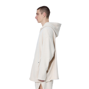 Sweat-shirt à capuche surdimensionné personnalisé avec nouveau logo, fermeture éclair intégrale, manches longues, impression numérique, 100% coton, hiver, pour homme - Product Image 3