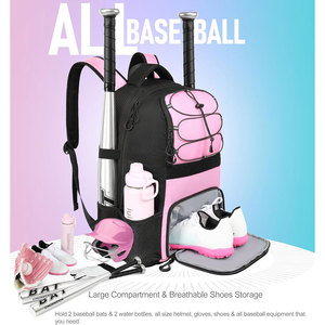 Nouveauté : Sac de baseball fabriqué au Pakistan, durable, avec roulettes, prix bas, logo personnalisé imprimé, sacs de baseball - Product Image 2