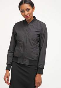 Chaqueta de bombardero informal para mujer de talla grande de alta calidad al por mayor logotipo personalizado colores sólidos cremallera estampado fino en blanco para mujer - Product Image 4