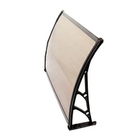 Auvent de balcon extérieur en polycarbonate pour fenêtre et porte