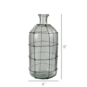 Jarrón de Flores de Hierro Hecho a Mano de Estilo Artístico Moderno ZAHID EXPORTS ZE-3414A, Jarrón Decorativo para Mesa de Estilo Costero - Product Image 3