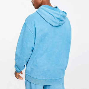 <b>Men</b> ACID Wash Hoodie Casual Stylish Hoodie Heavy Cotton Blend Streetwear Urban Fashion <b>Pullover</b> Top Quality - Product Image 2