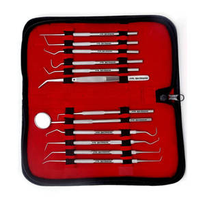 Kit d'hygiène buccale professionnel pour le nettoyage dentaire – Outils en acier inoxydable : cure-dents, miroir, pinces, détartreurs pour éliminer la plaque et les taches de tartre - Product Image 4