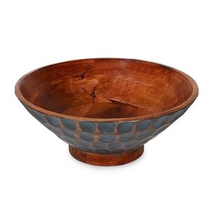 Bol de service moderne en bois, bol en bois pour servir les aliments, bols de service modernes, bol de service en bois d'acacia - Product Image 3