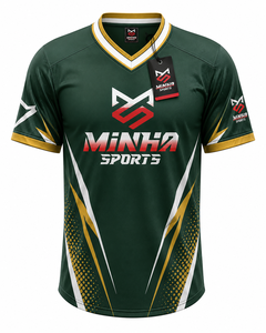 Nouvelle conception OEM, uniforme de football américain respirant, écologique, avec logo personnalisé, impression numérique, 100% polyester, antibactérien, séchage rapide - Product Image 1