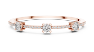 CLASSIC LAB GROWN 3.6CT Round CUT DIAMOND STIFF BRACELET <b>SET</b> in 18KT WHITE <b>GOLD</b> RHODIUM PLATED LUXURY DAILY/ENGAGEMENT for WOMEN - Product Image 5