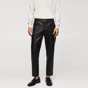 New Design Mens Pants Wholesale Price Leather Pants <b>Winter</b> Custom Logo Leather Pants For Online Sale - Product Image 1