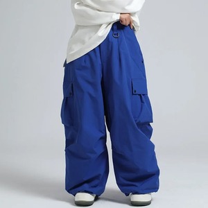Pantalones Cargo Impermeables Color Rosa para Mujer, Cintura con Cordón, Ropa para Esquí en la Nieve - Product Image 6