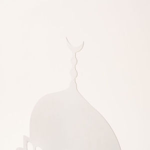 Soporte decorativo de metal para mesa de mezquita, decoración islámica para el hogar, decoración para Ramadán y Eid, adorno para escritorio de sala de oración musulmana, decoración moderna para el hogar. - Product Image 4