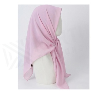 Pañuelo de Gasa Rosa Claro para Mujer, Color Sólido, Estilo Largo y Sencillo, para Uso Diario en Todas las Estaciones, Accesorio Amigable con la Piel - Product Image 3