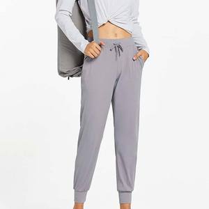 Pantalon de jogging pour femme Jazo Industries, séchage rapide, respirant, taille haute, taille élastique, couleur unie, polaire, pour la course à pied et la randonnée en hiver - Product Image 2