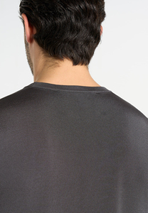 Camiseta de Punto de Manga Corta para Hombre, Cuello Redondo, Corte Regular, Color Sólido, Estilo Casual - Product Image 4