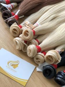 Russe Invisible Genius Super Double Peau Trame Extensions 100% Non Transformés Réel Brut Vierge Remy Cheveux Main Attaché Style Droit - Product Image 6