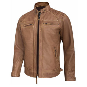 แจ็คเก็ตมอเตอร์ไซค์สำหรับผู้ชายฤดูหนาว ขายตรงจากโรงงาน รุ่นปี 2026 บริการ OEM ปรับแต่งได้ ระบายอากาศ กันน้ำ ทำจากหนัง - Product Image 1