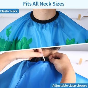 Capa de Peluquería Infantil Tactus Industries con Estampado Animal, Cómoda, Ecológica, Duradera, Impermeable, de Poliéster, Unisex, Ajustable - Product Image 4