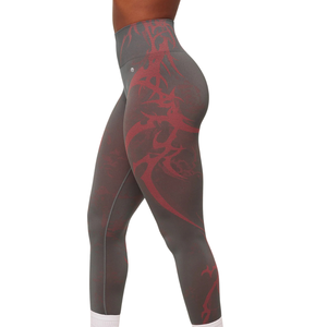 Seamless <b>Patterned</b> Gym Leggings Women High Waist Camo Yoga Pants Butt Lifting Training Tights Quick Dry Athletic Activewear New - Product Image 2