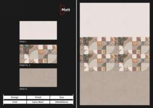 Elegantes azulejos mate para suelos y paredes de 300x600 mm, diseñados para interiores modernos, con durabilidad impermeable, antideslizante y fácil instalación. - Product Image 4