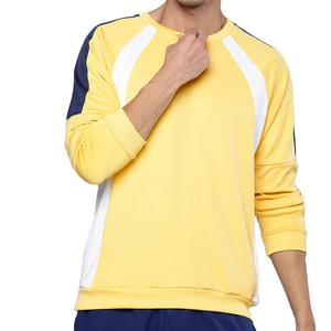 Sudadera con capucha de algodón 100% de alta calidad con panel personalizado a rayas para hombre al por mayor OEM nueva ropa de moda para hombre - Product Image 2