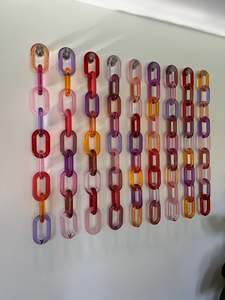 Customized Modern Acrylic Chain Wall Accents Handmade Modern Ornamental Resin Hanging for Home <b>Decor</b> Diwali Festival Ready - Product Image 4