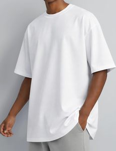Camiseta de Jersey de Algodón Premium para Hombre, Tejido Transpirable, Corte Holgado, Estilo Casual Elegante y Moderno - Product Image 1