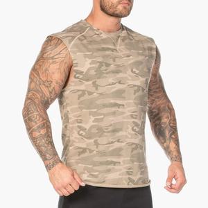 Venta al por mayor 100% algodón gimnasio camiseta sin mangas para los hombres de alta calidad Camisa sin mangas transpirable y de talla grande diseño de gran tamaño - Product Image 5