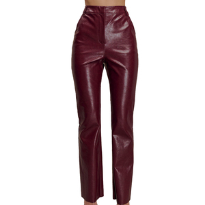 2026 High Quality Women's Casual Winter Polyester/Cotton Full Length High Waist <b>Pants</b> Breathable Eco-Friendly Customized - Product Image 1