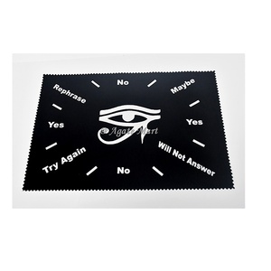 Tapis de Divination d'esprit de pendule sculpté en agate de pierres précieuses parfaites | Outil de décoration de maison Feng Shui - Product Image 2