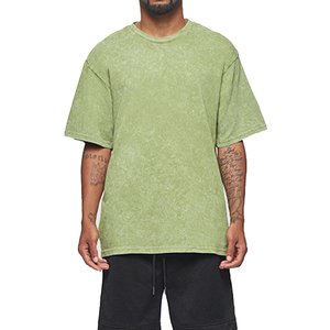 T-Shirt Oversize da Uomo in 100% Cotone con Stampa a Rilievo, Prezzo di Fabbrica, Personalizzabile con Logo del Brand, Spessa, Vendita all'Ingrosso - Product Image 5