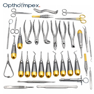 Instrumentos Quirúrgicos Dentales Manuales de Precisión, Juego de Herramientas de Cirugía Oral de Acero Inoxidable para Clínicas Dentales Profesionales y Hospitales - Product Image 1
