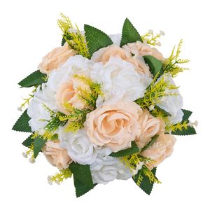 Centrotavola per Matrimonio, 10 Sfere di Fiori Artificiali, Composizione di Rose Diametro 9,5 Pollici, Set da 10 Pezzi - Product Image 1