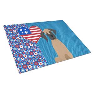 Planche à découper décorative en verre trempé Great Dane Fawn Planche de service de cuisine de grande taille Planche à découper en verre américain pour - Product Image 1